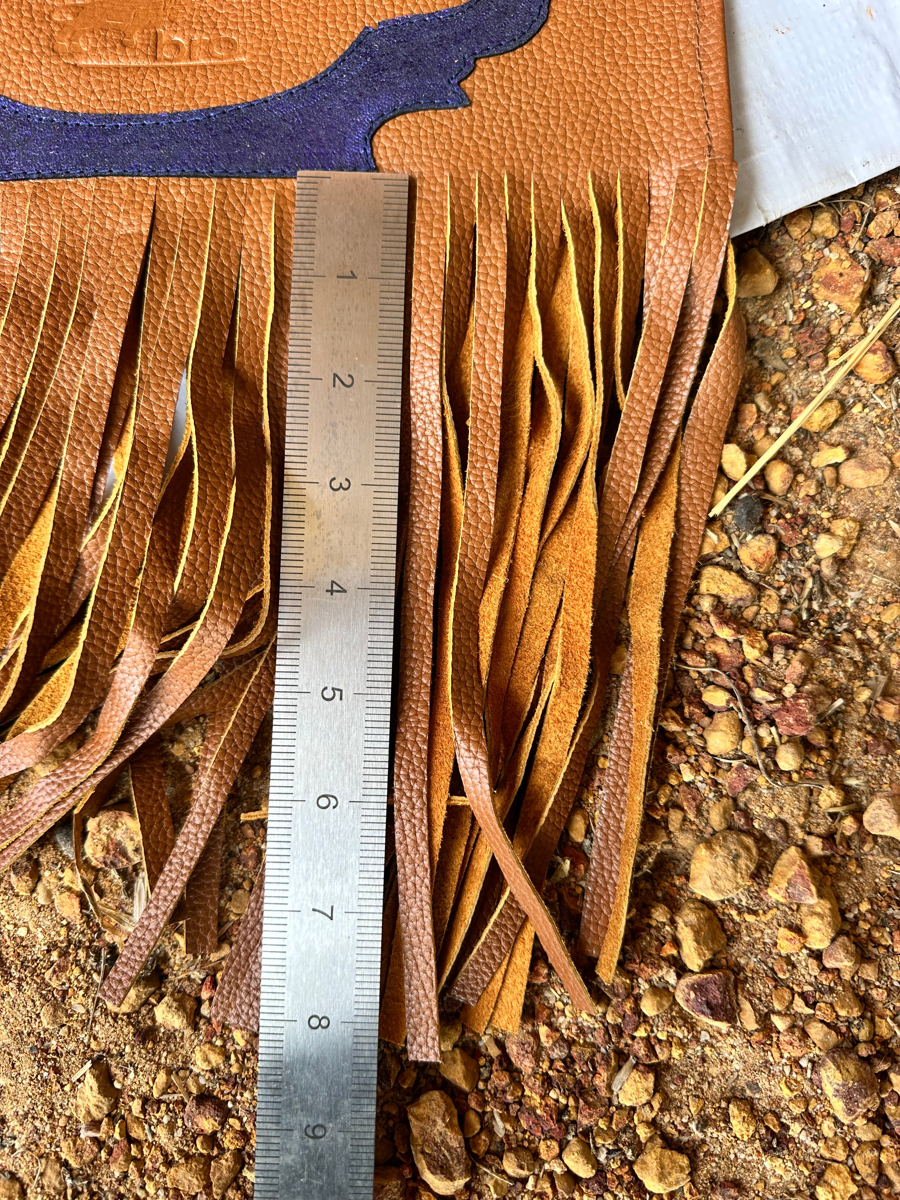 BRO Chaps Tan with Blue Trim - Child