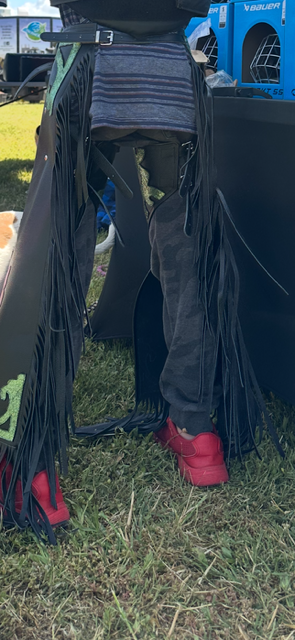 BRO Chaps Black with Butterflies - Child