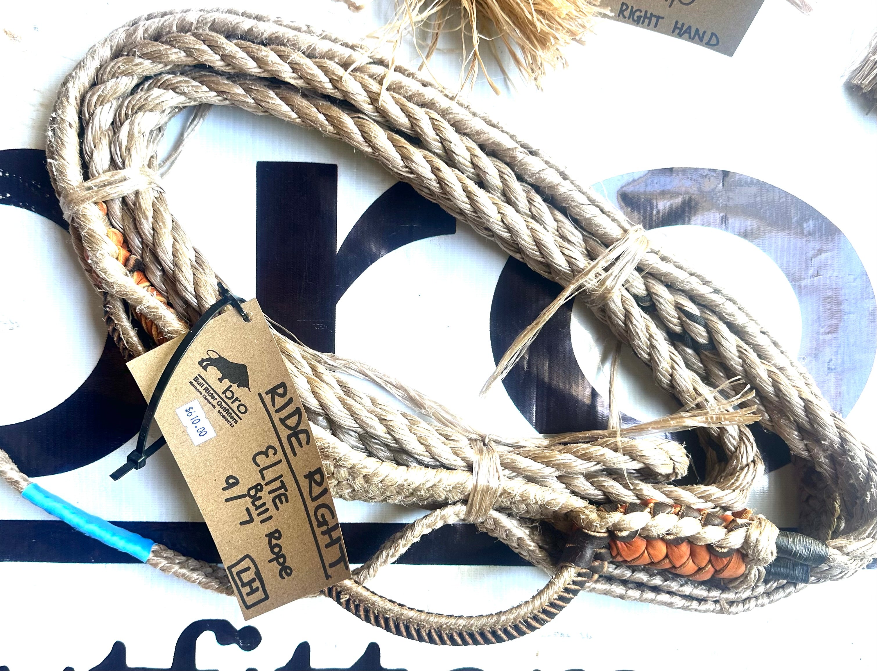 Bull Rope Elite  9/7 - Ride Right - Left Hand