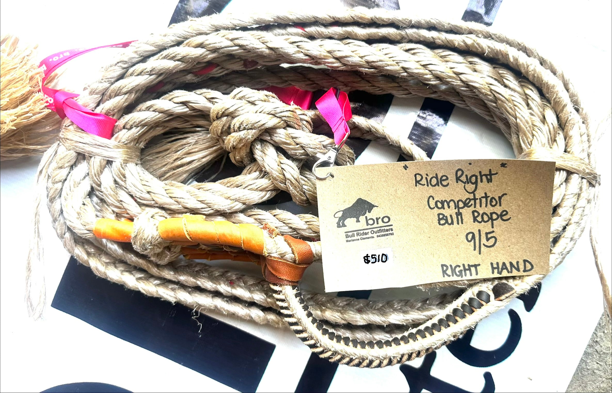 Bull Rope Competitor 9/5 - Ride Right - Right Hand