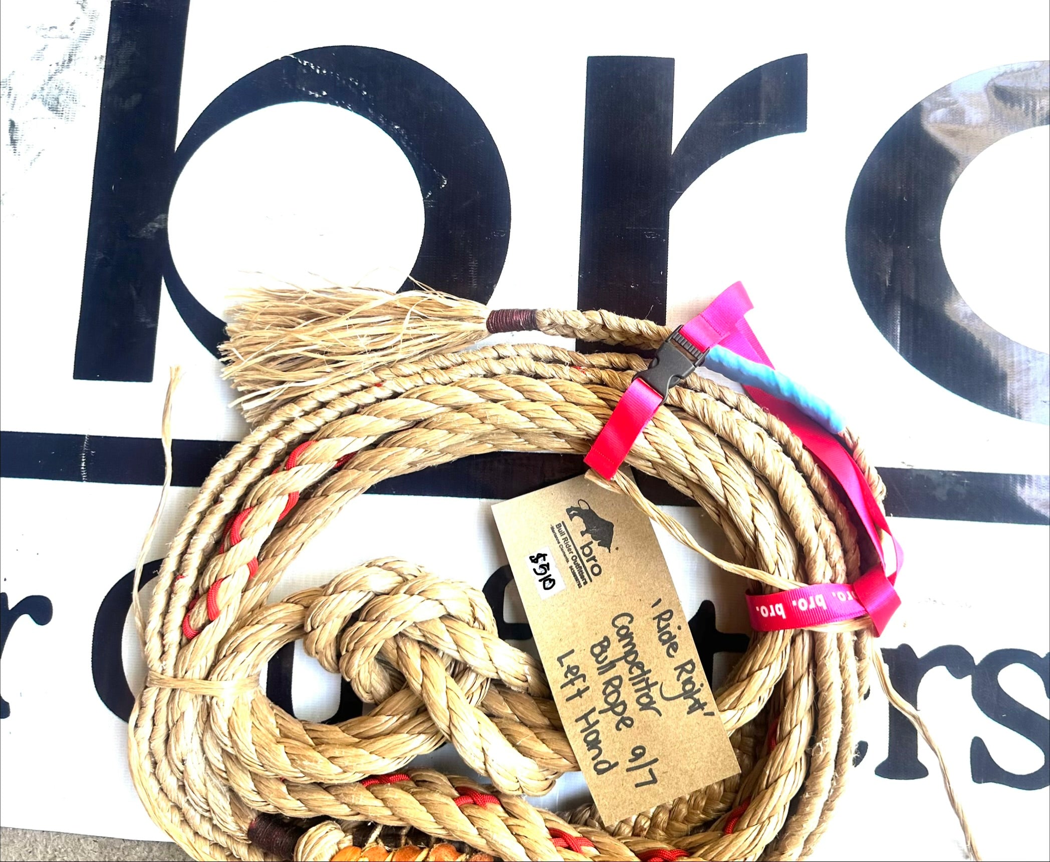 Bull Rope Competitor 9/7 Ride Right - Left Hand
