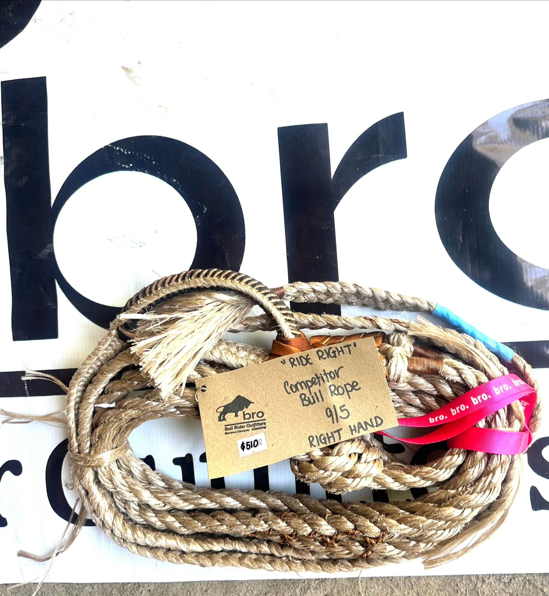 Bull Rope Competitor 9/5 - Ride Right - Right Hand