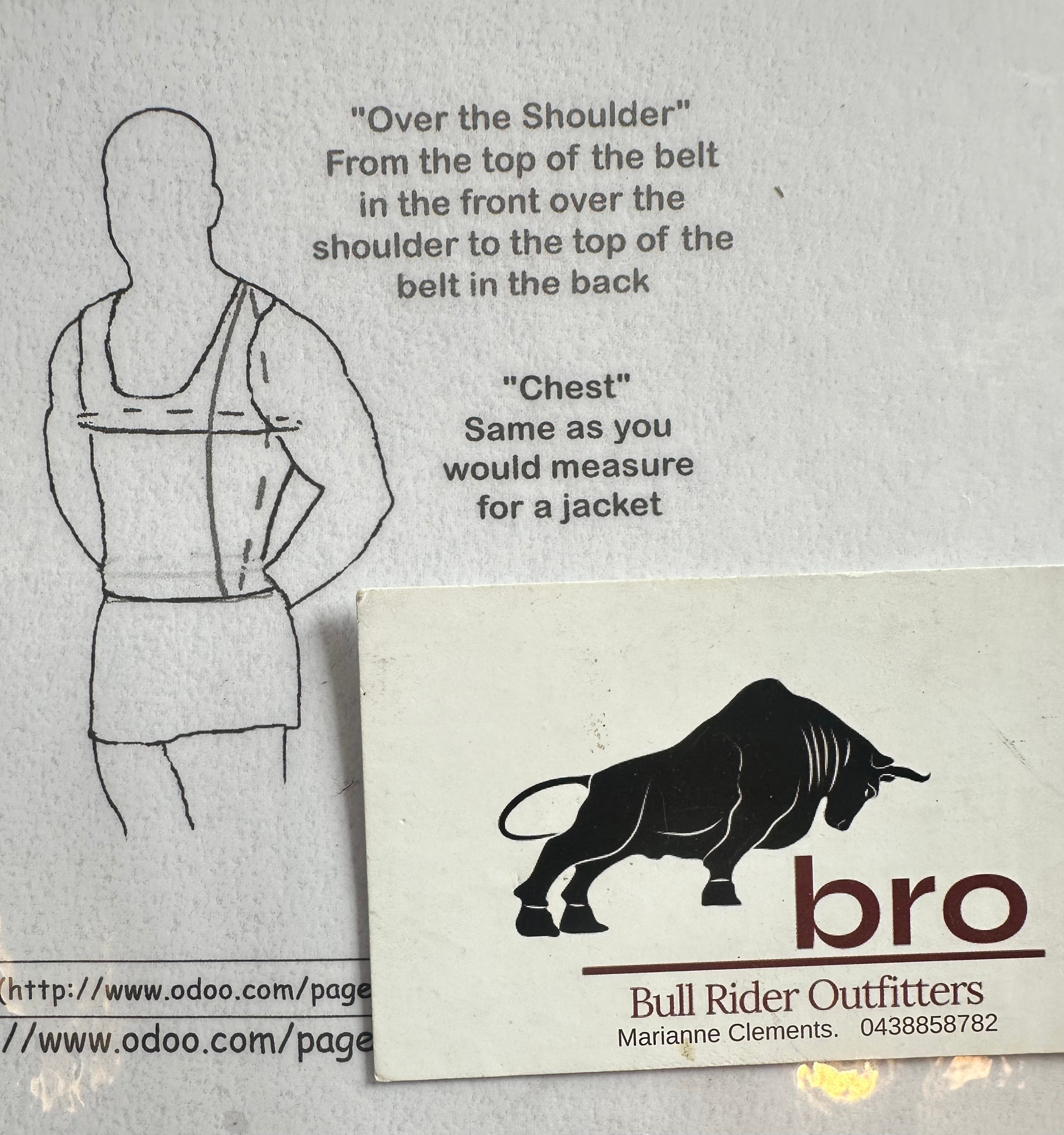 Vest - Bull Riding - Ride Right - Large Tall