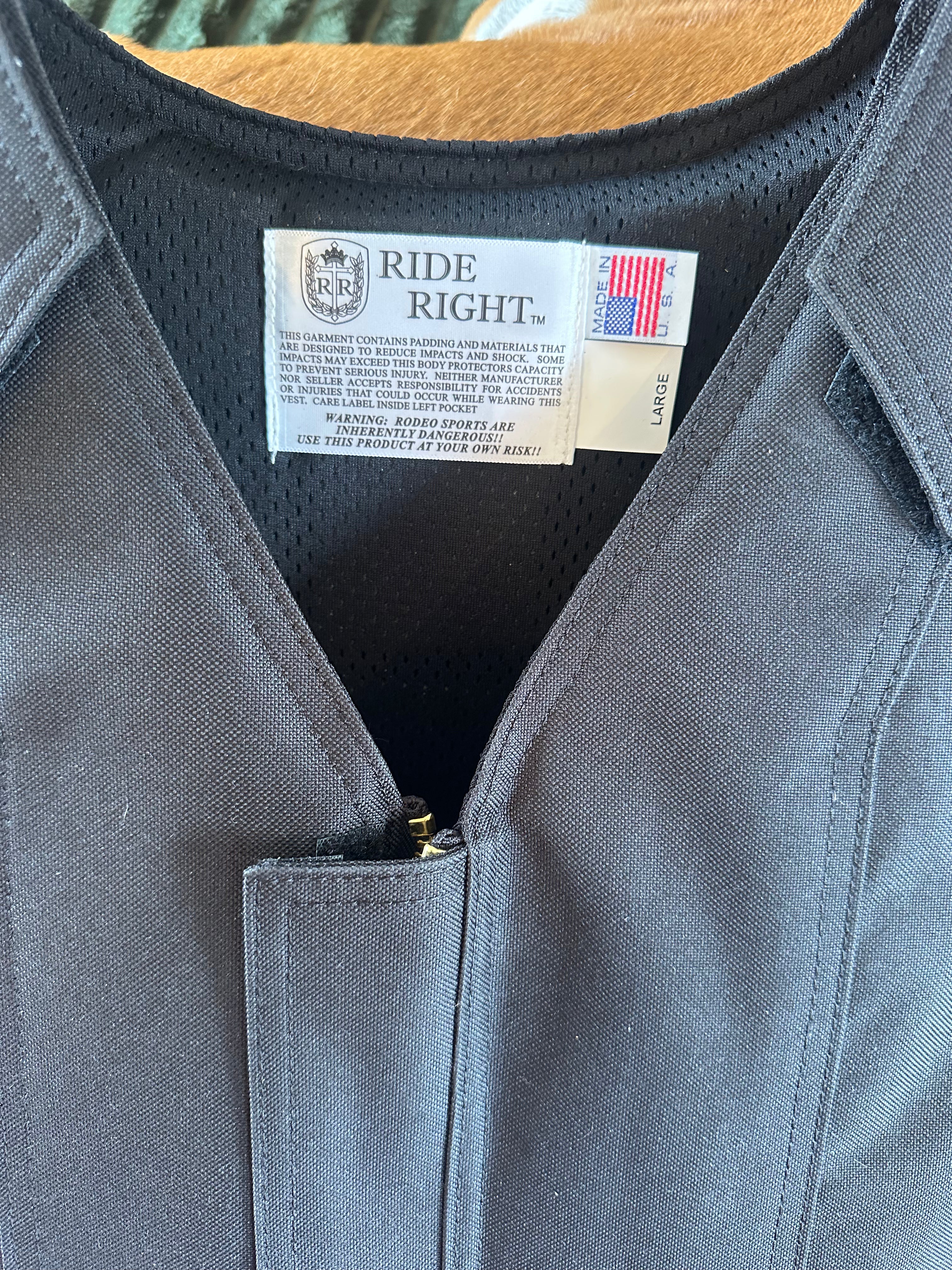 Vest - Bull Riding - Ride Right - Large Tall