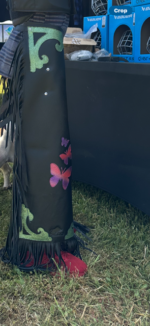 BRO Chaps Black with Butterflies - Child