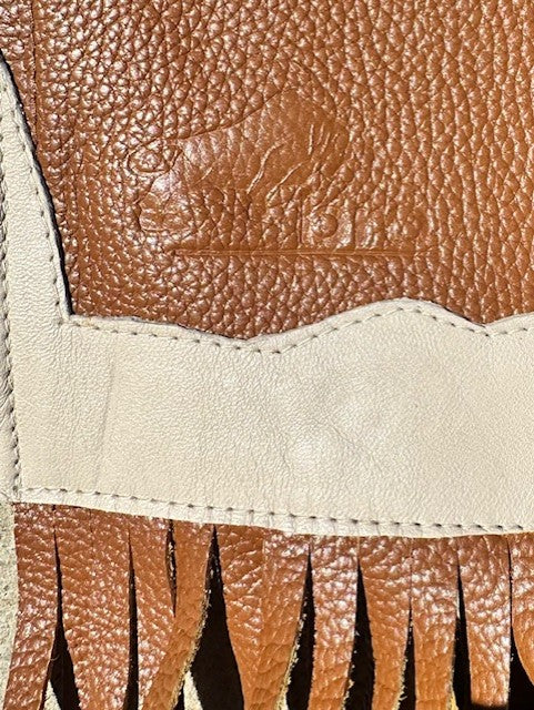 BRO Chaps Tan Leather with Metallic Green Detail - Adult